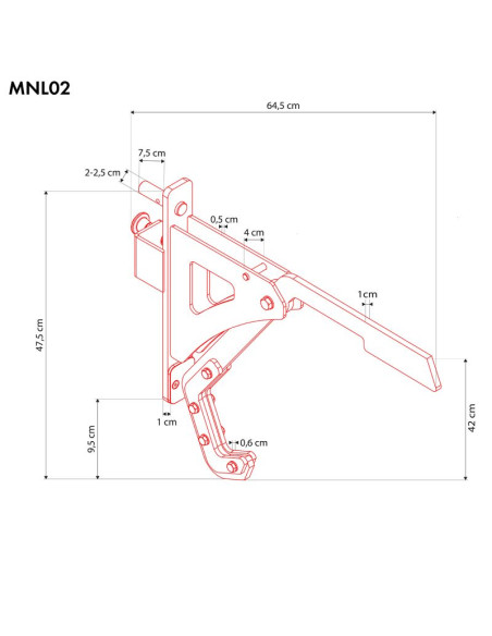 Mnl02 obrotowe uchwyty do przysiadów monolift hms
