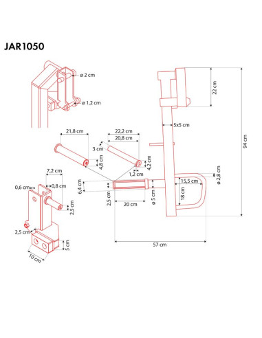 Jar1050 ramiona do wyciskania jammer arms hms