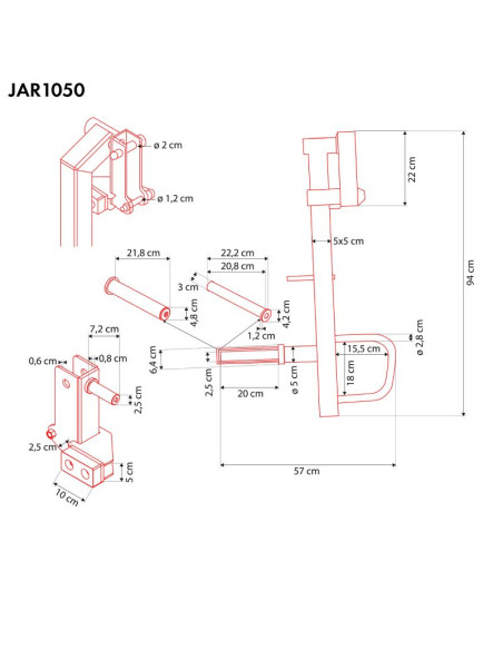 Jar1050 ramiona do wyciskania jammer arms hms