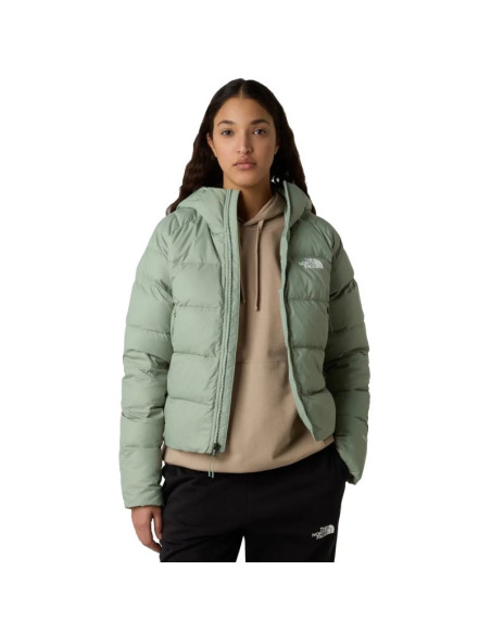 The north face hyalite down hoodie jacket nf0a8e75bq11 zielone l