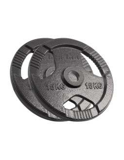 Obciążenie żeliwne olimpijskie zestaw 2x15kg, otwór 51mm, talerz z uchwytami, rebel active