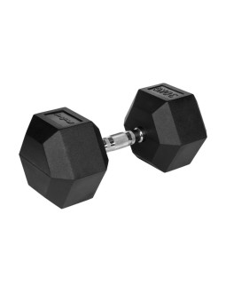 Hantel żeliwny gumowany hex 30 kg rebel active