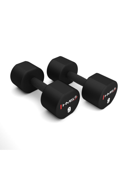 Hpt09 2 x 9 kg hantle poliuretanowe tpu hms