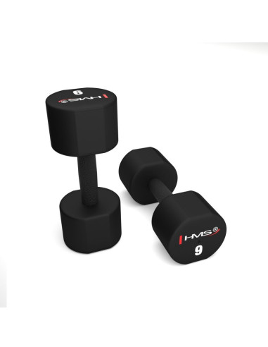 Hpt09 2 x 9 kg hantle poliuretanowe tpu hms