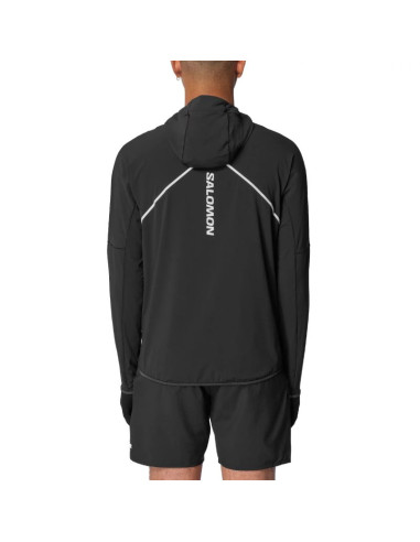 Salomon sense aero hybrid half zip hooded lc2429600 czarne l