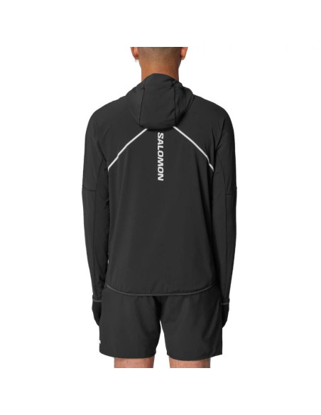 Salomon sense aero hybrid half zip hooded lc2429600 czarne l