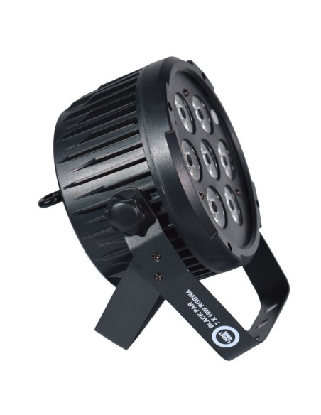 Light4me black par 7x10w rgbwa led mocny lekki