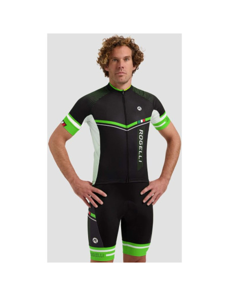 Rogelli koszulka gara mostro ii czarno-zielona 3xl