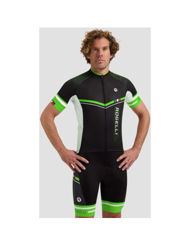 Rogelli koszulka gara mostro ii czarno-zielona xl