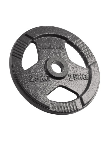 Obciążenie żeliwne olimpijskie 25kg, otwór 51mm, talerz z uchwytami, rebel active