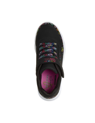 Skechers młodzieżowe sneakersy uno lite heart craze 314091l bkmt