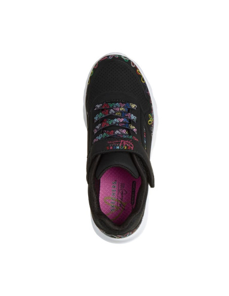 Skechers młodzieżowe sneakersy uno lite heart craze 314091l bkmt