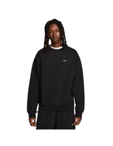Nike solo swoosh fleece crew dx1361-010 czarne m