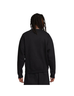 Nike solo swoosh fleece crew dx1361-010 czarne m 2
