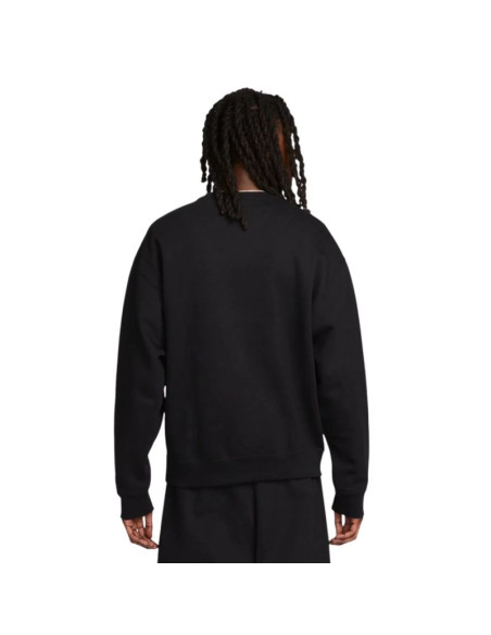 Nike solo swoosh fleece crew dx1361-010 czarne m
