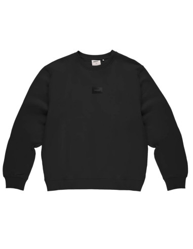 Prosto jacquard label crewneck kl261mswe1021 czarne l
