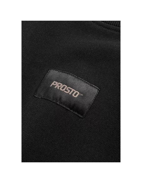 Prosto jacquard label crewneck kl261mswe1021 czarne l
