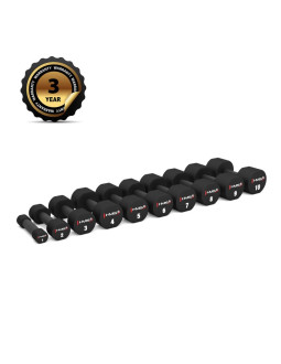 Hpt05 2 x 5 kg hantle poliuretanowe tpu hms