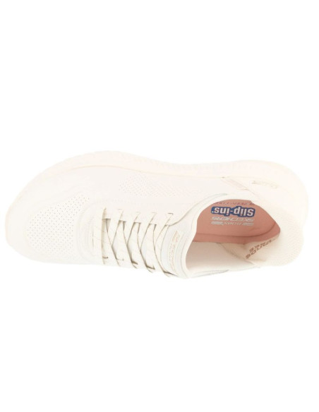 Skechers slip-ins: bobs squad 4 - key look 117740-w białe 40