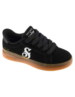 Skechers slip-ins suede snoop cupsole sneaker 186100-bkw czarne 36