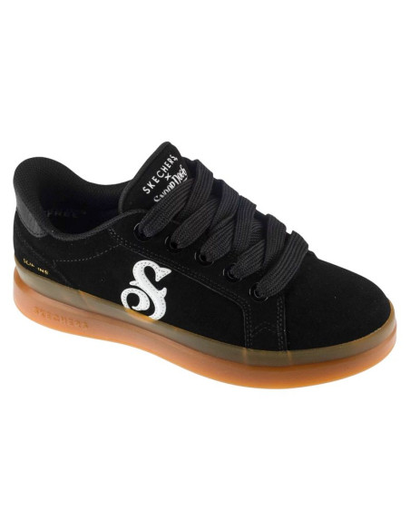 Skechers slip-ins suede snoop cupsole sneaker 186100-bkw czarne 36