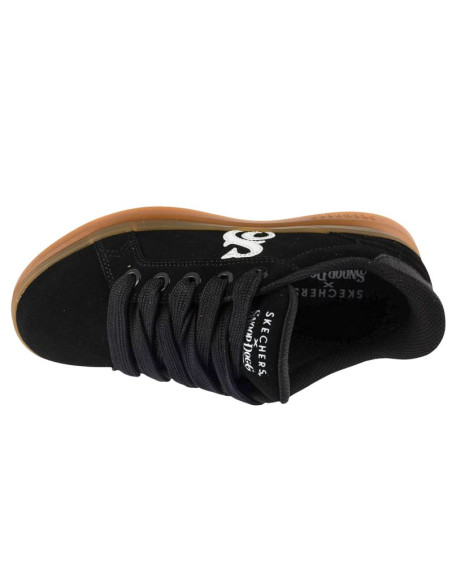 Skechers slip-ins suede snoop cupsole sneaker 186100-bkw czarne 36