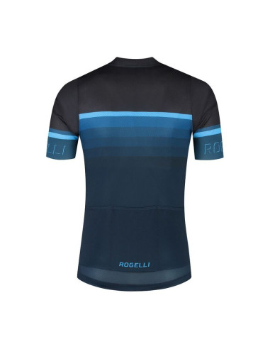 Rogelli koszulka hero ii czarno-niebieska 2xl