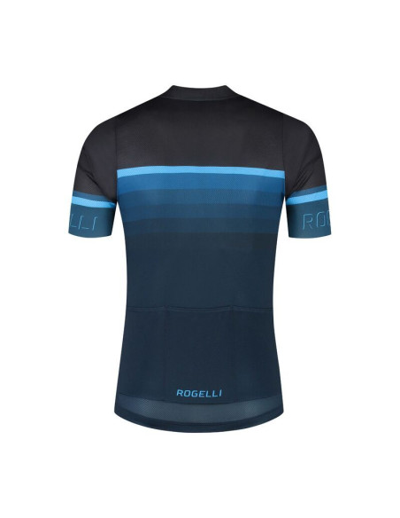 Rogelli koszulka hero ii czarno-niebieska 2xl