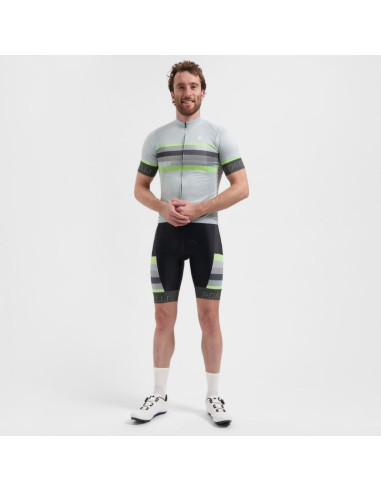 Rogelli koszulka hero ii szaro-limonkowa m