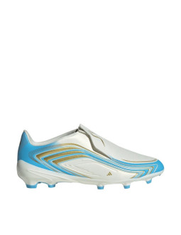 Buty piłkarskie dla dzieci adidas f50 messi league ll fg biało-niebieskie ih1907