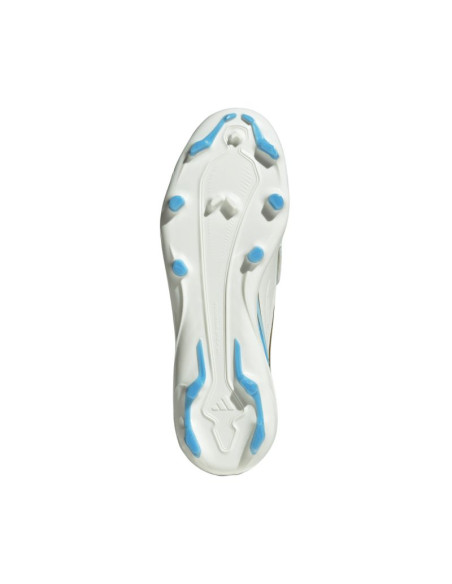 Buty piłkarskie dla dzieci adidas f50 messi league ll fg biało-niebieskie ih1907