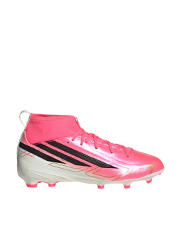 Buty piłkarskie dla dzieci adidas f50 hyperfast league mid fg różowe kk1315