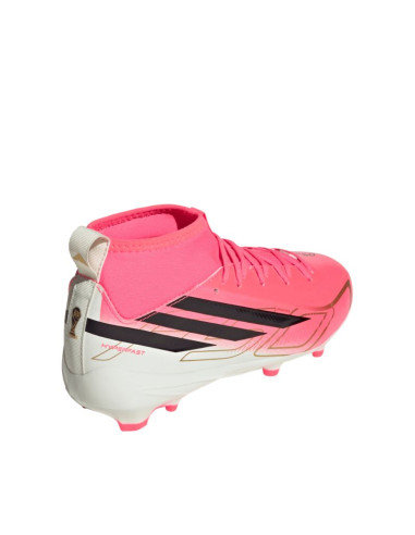 Buty piłkarskie dla dzieci adidas f50 hyperfast league mid fg różowe kk1315