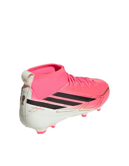 Buty piłkarskie dla dzieci adidas f50 hyperfast league mid fg różowe kk1315