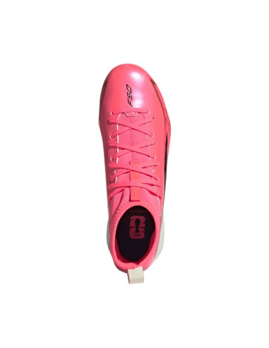 Buty piłkarskie dla dzieci adidas f50 hyperfast league mid fg różowe kk1315