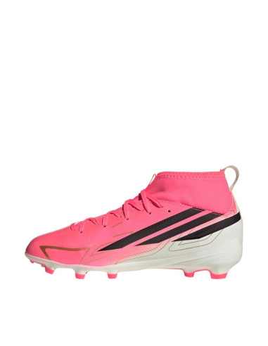 Buty piłkarskie dla dzieci adidas f50 hyperfast league mid fg różowe kk1315
