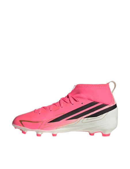 Buty piłkarskie dla dzieci adidas f50 hyperfast league mid fg różowe kk1315