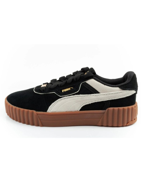Puma buty sportowe damskie trampki carina 3.0 skórzane czarne modne