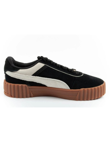 Puma buty sportowe damskie trampki carina 3.0 skórzane czarne modne