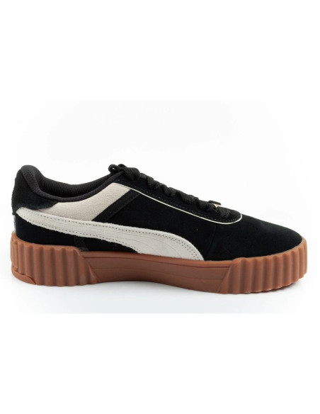 Puma buty sportowe damskie trampki carina 3.0 skórzane czarne modne