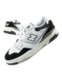 New balance 550 buty sportowe młodzieżowe sneakersy skórzane modne czarne białe