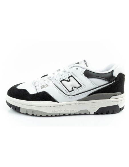 New balance 550 buty sportowe młodzieżowe sneakersy skórzane modne czarne białe