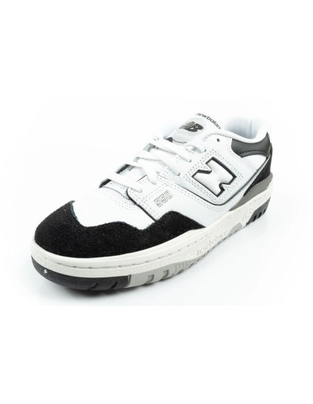 New balance 550 buty sportowe młodzieżowe sneakersy skórzane modne czarne białe
