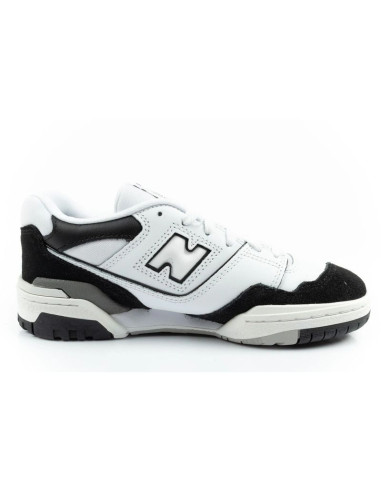 New balance 550 buty sportowe młodzieżowe sneakersy skórzane modne czarne białe