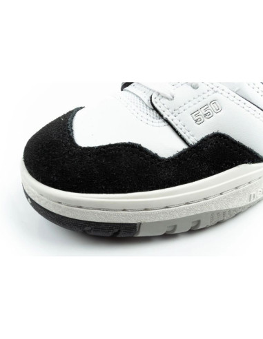 New balance 550 buty sportowe młodzieżowe sneakersy skórzane modne czarne białe