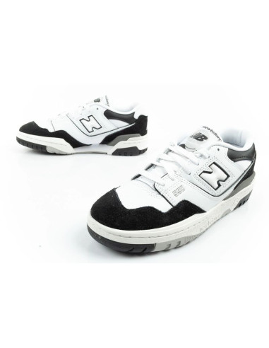 New balance 550 buty sportowe młodzieżowe sneakersy skórzane modne czarne białe