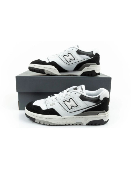 New balance 550 buty sportowe młodzieżowe sneakersy skórzane modne czarne białe