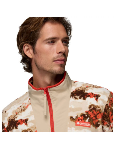 Columbia sequoia grove printed full zip fleece 2135511625 brązowe l