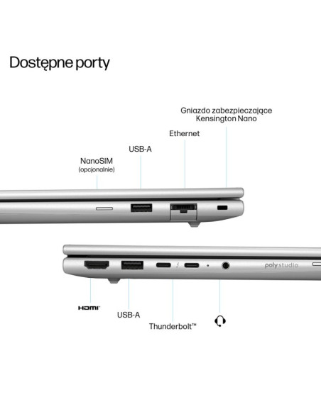 Notebook hp elitebook 6 g1i 14 a 14"wuxga/ultra 5 225h/16gb/ssd512gb/arc 130t/11pr pike silver 3y
