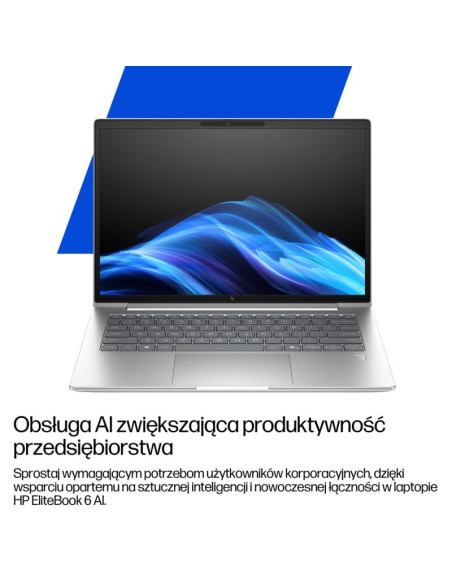 Notebook hp elitebook 6 g1i 14 a 14"wuxga/ultra 5 225h/16gb/ssd512gb/arc 130t/11pr pike silver 3y
